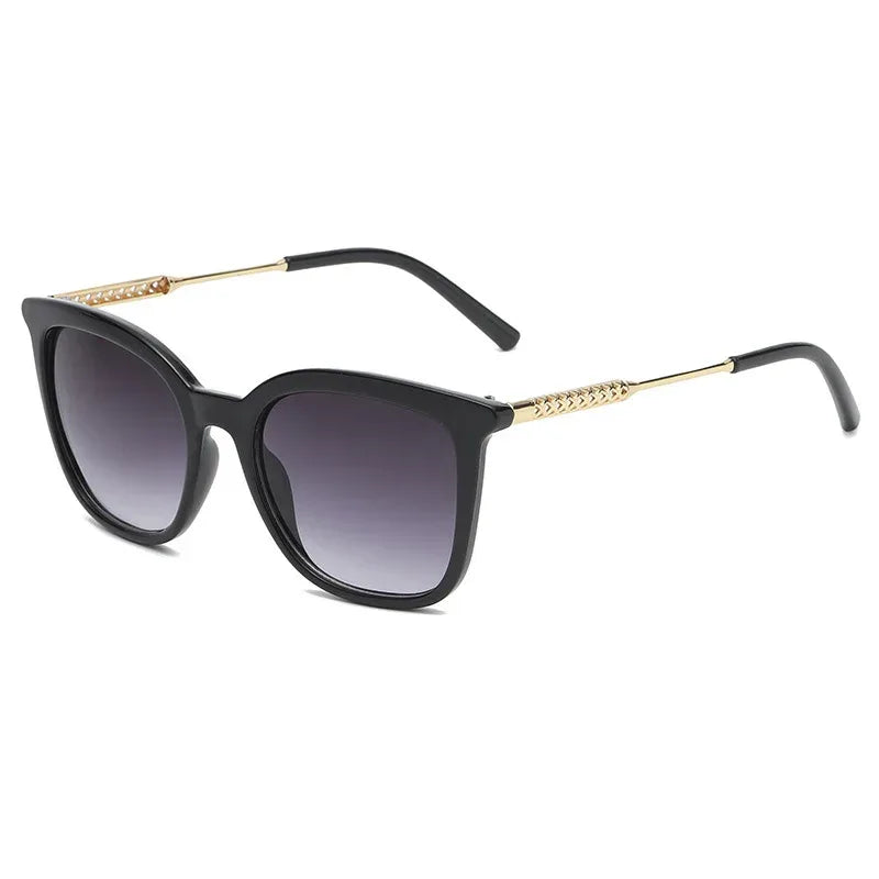 Metal Hollow Vintage Sunglasses - Viexta