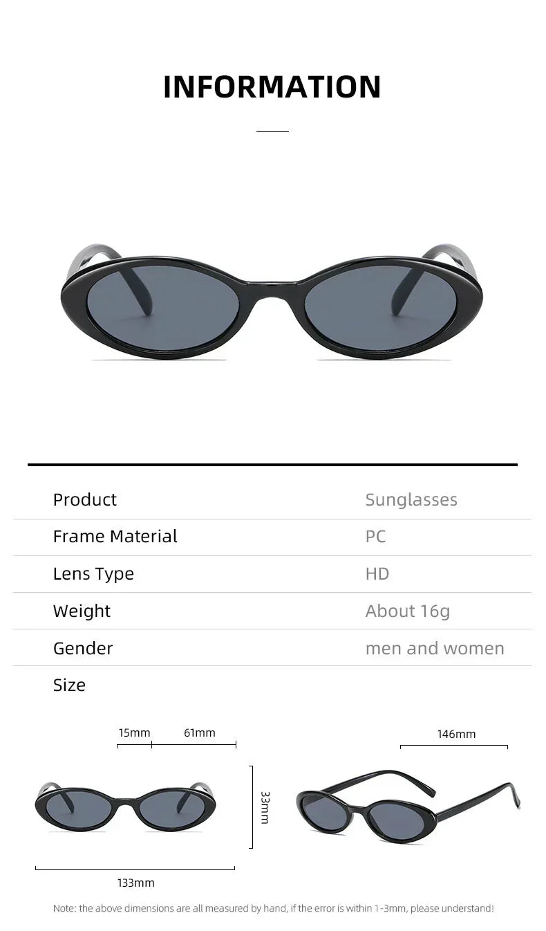 retro-water-drop-oval-frame-personalized-glasses - Viexta