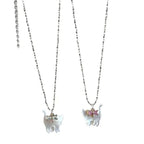 transparent-cat-rhinestone-pendant-necklace - Viexta