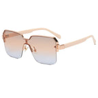 Minimalist Light Luxury Half Frame Sunglasses - Viexta