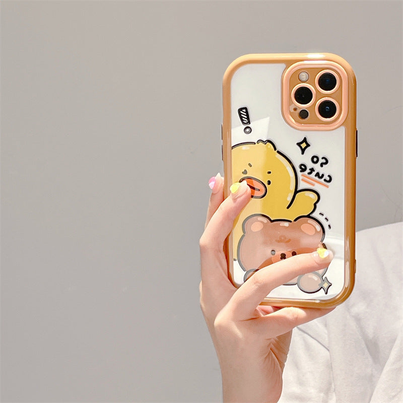 Summer Bear Duck Anti-fall iPhone Case