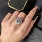 American Flower Diamond Ring - Viexta