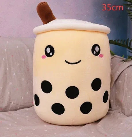 Fruit Drink Plush Stuffed Strawberry Boba Tea Cup Toy - Viexta