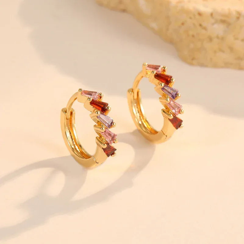 Zircon !8k Stud Earrings - Viexta
