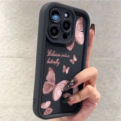 Butterfly Drop-resistant iPhone Soft Case