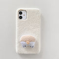 Hat Bear Plush Silicone Cases for Iphone