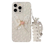 Aesthetic Embroidered Butterfly iPhone Case - Viexta