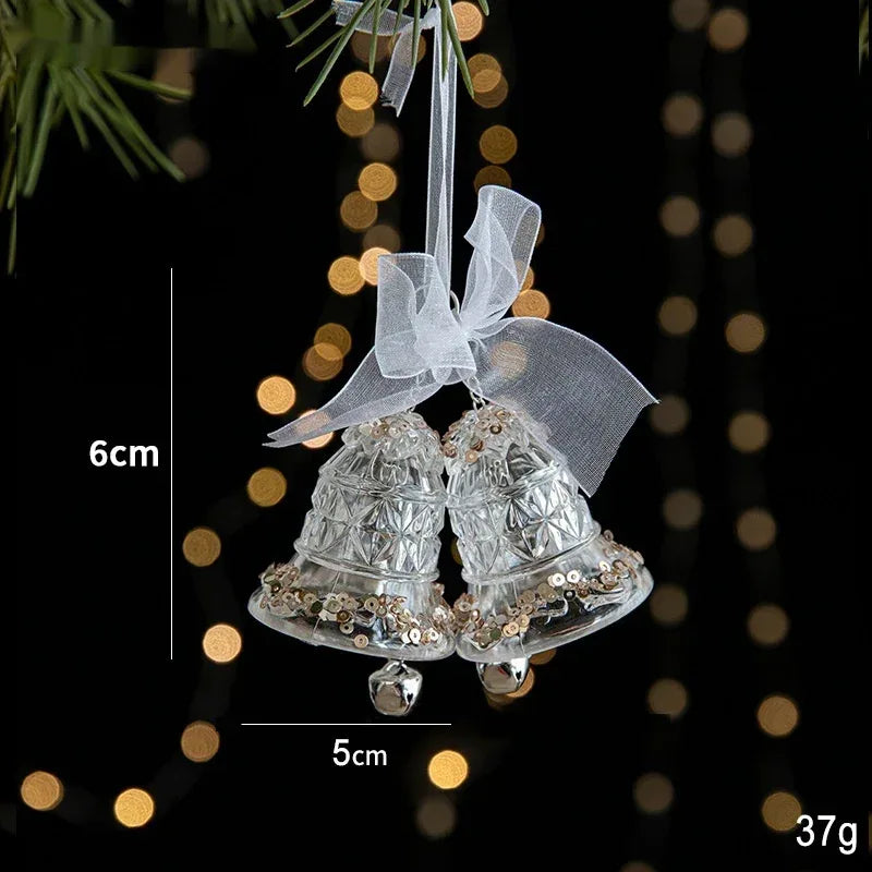 Christmas Decorations Sequins Acrylic Transparent Pendant - Viexta