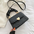 Women Handbags Fashion Chain Shoulder Bags With Love Metal Design - Viexta