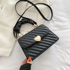 Women Handbags Fashion Chain Shoulder Bags With Love Metal Design - Viexta