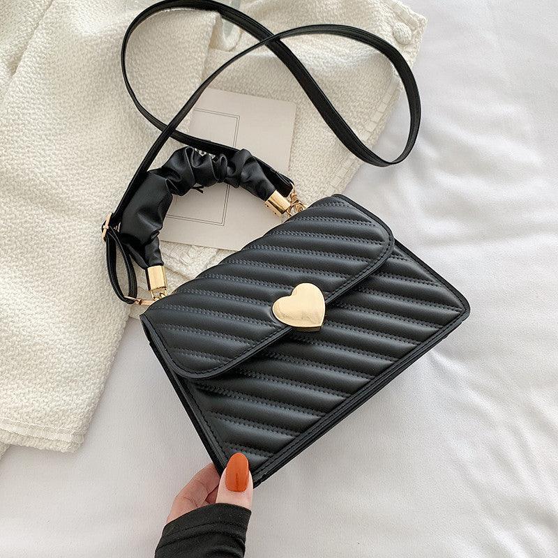 Women Handbags Fashion Chain Shoulder Bags With Love Metal Design - Viexta
