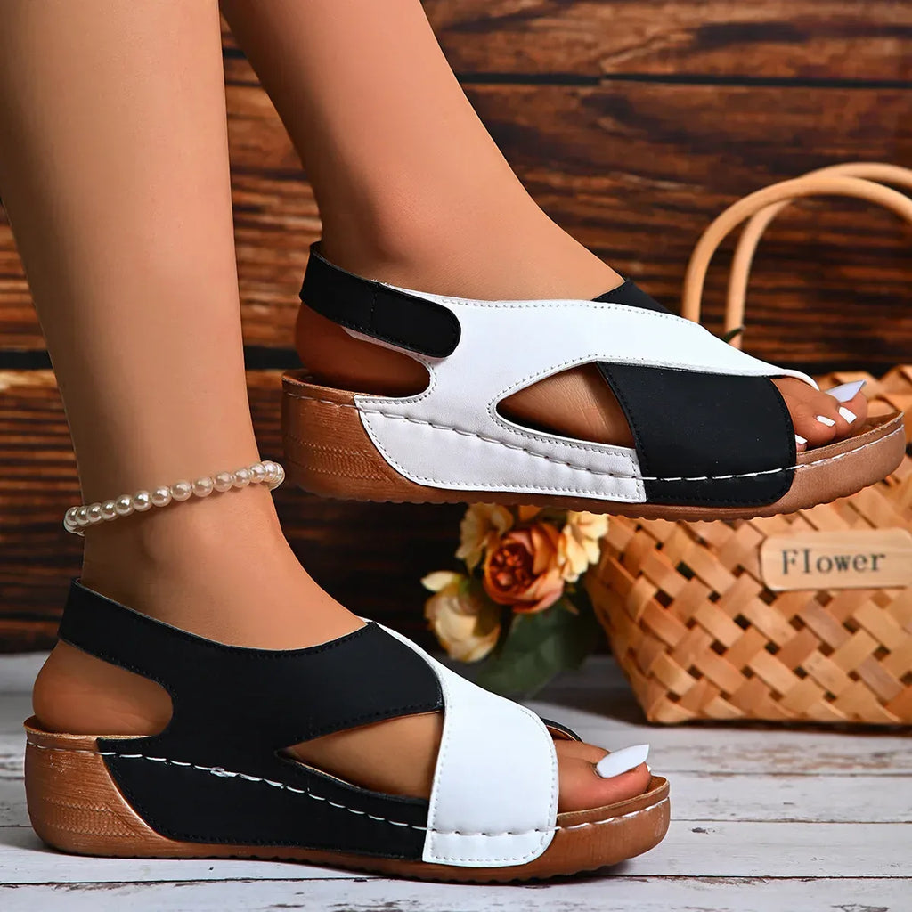 Dual Tone Soft Summer Sandals - Viexta