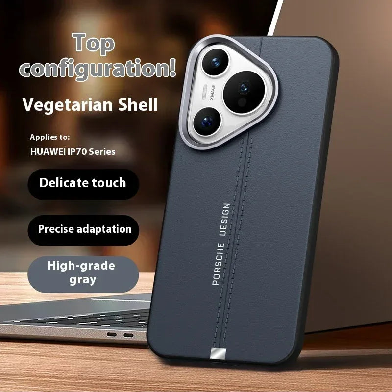 business-leather-magnetic-iphone-case-with-metal-button - Viexta