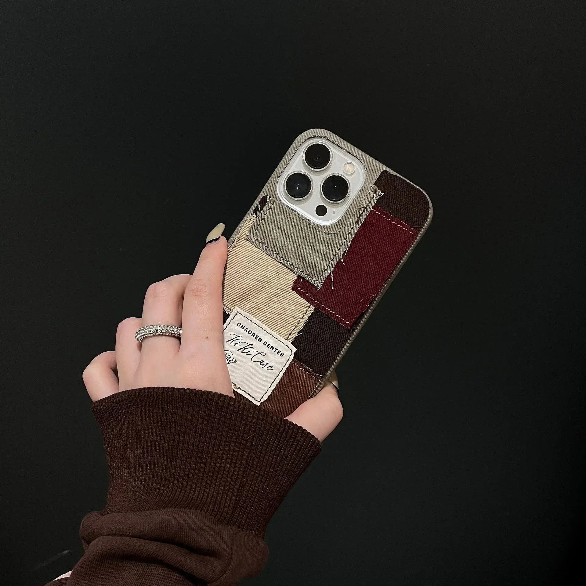 Denim Canvas Stitching iPhone Case - Viexta