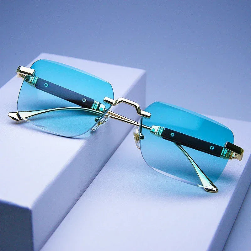 Frameless Edge-cut Sunglasses - Viexta