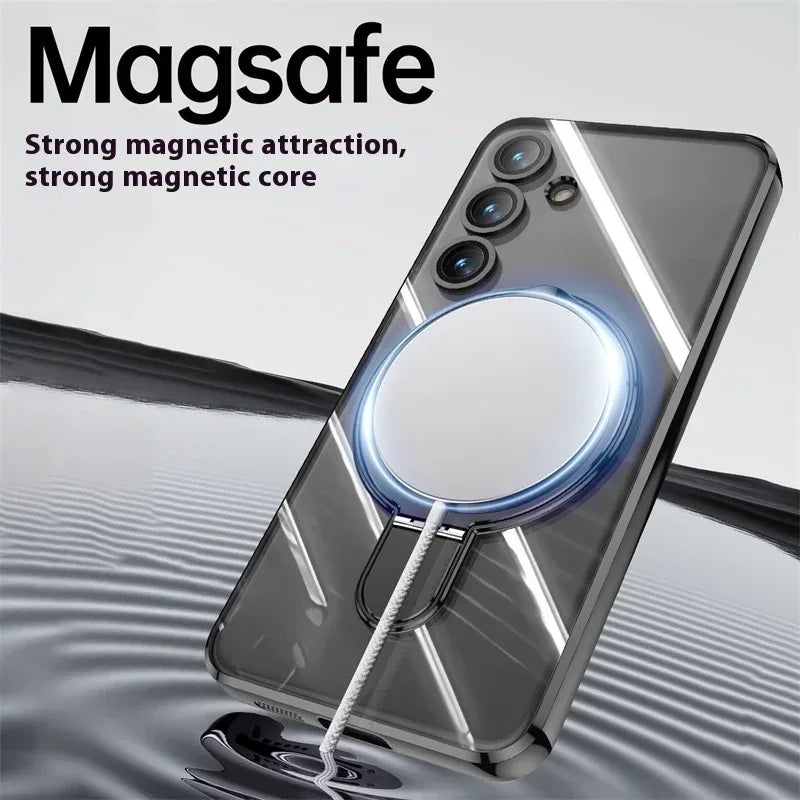 Transparent Plating Bracket Silicone Samsung Protective case - Viexta
