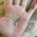 Heart Zircon Clip Necklace - Viexta