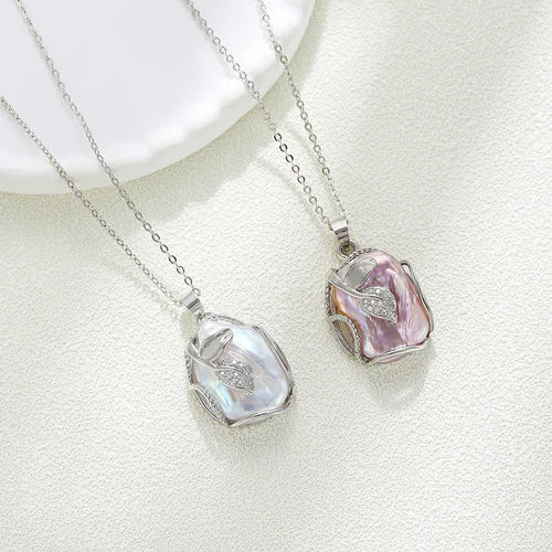 Baroque Pendant Pearl Necklace - Viexta