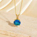 Minimalist Color-Diamond Pendant Necklace - Viexta