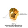 RETRO Geometric Irregular Opening Women's Ring - Viexta