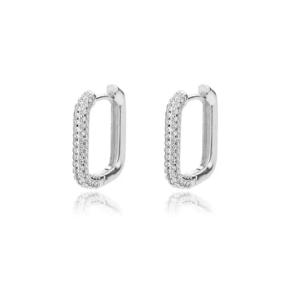 18K Micro Inlaid Zircon Earrings - Viexta