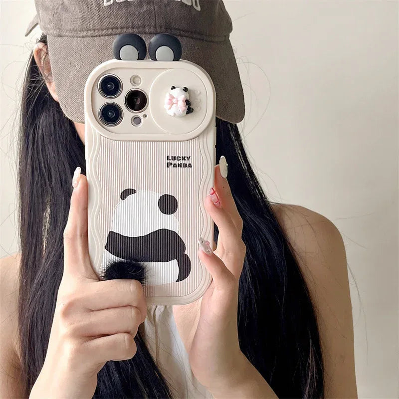 Furry Panda iPhone Case - Viexta