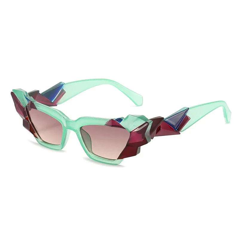 Women's Fashionable And Versatile Personality Irregular Glasses - Viexta