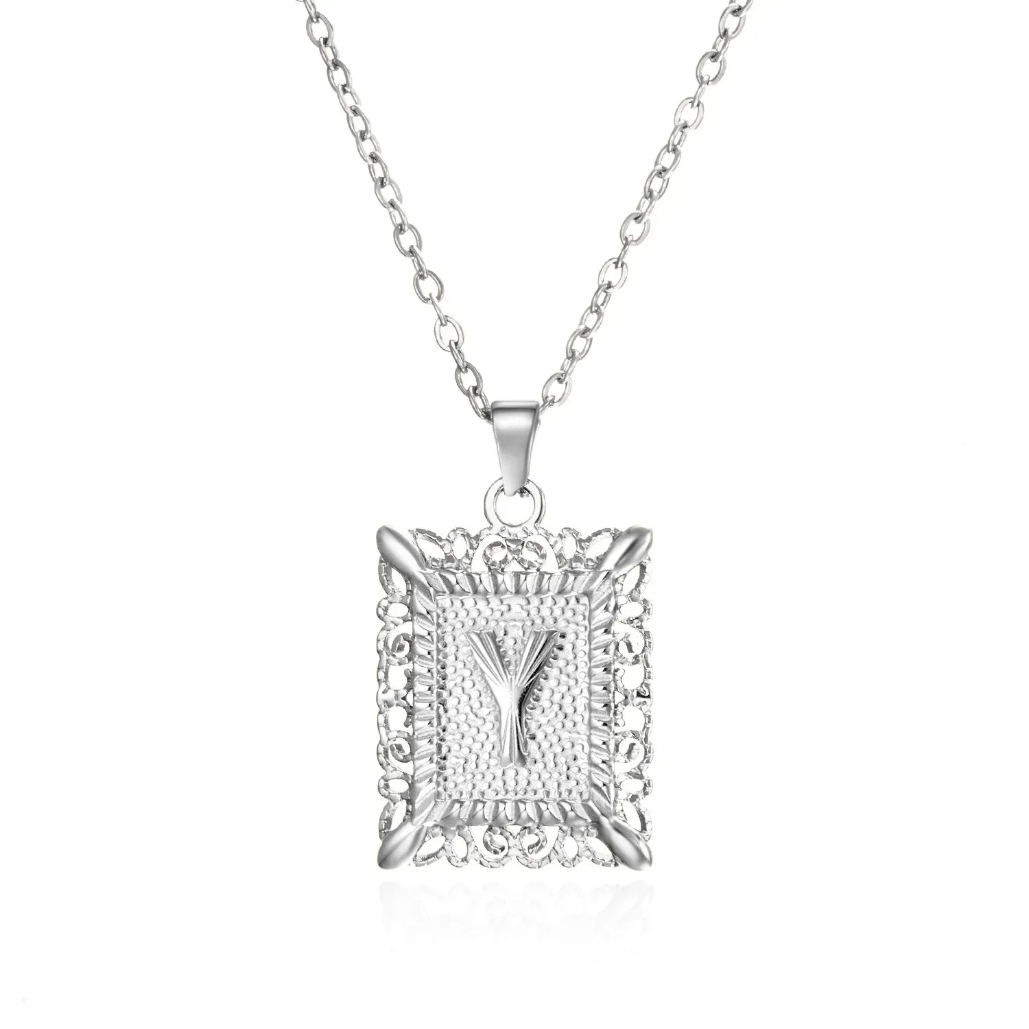 stainless-steel-initial-necklace - Viexta
