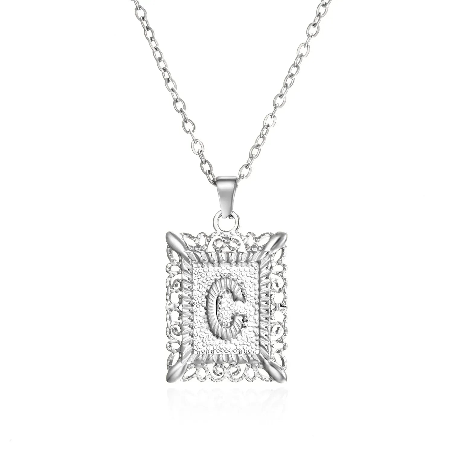stainless-steel-initial-necklace - Viexta