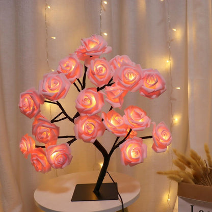 Rose Tree Lamp Decoration