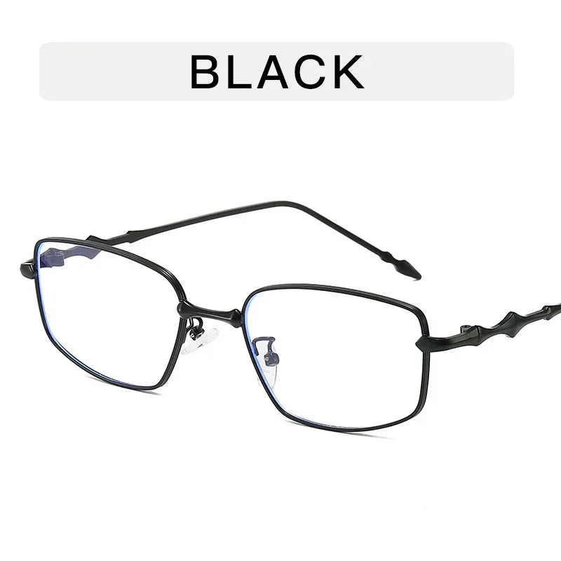 anti-blue-light-metal-flat-light-eyeglass-frame - Viexta