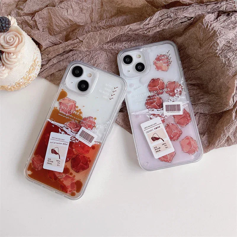 Ice Cube Coffee iPhone Case Hard Shell - Viexta
