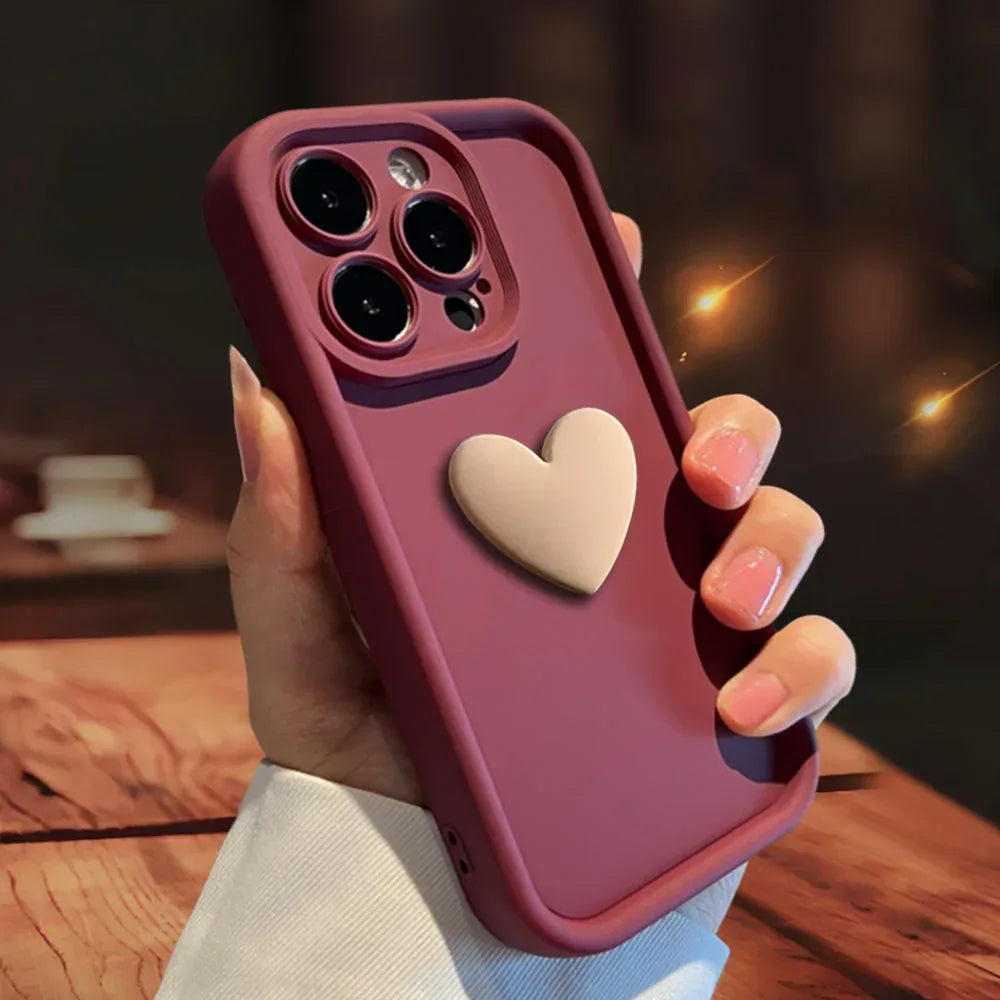 Love Skin-friendly Frosted Lens iPhone Case - Viexta