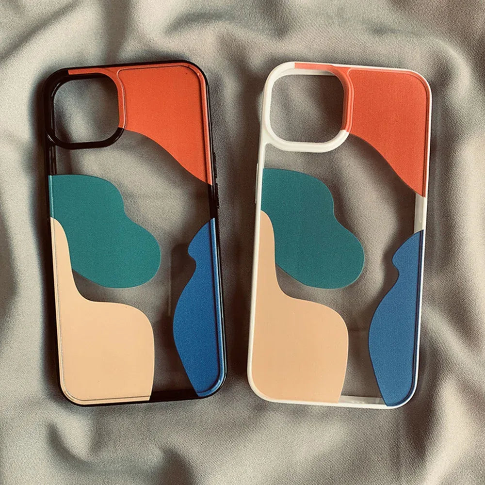 Color Block Geometry Phone Cases for IPHONE - Viexta