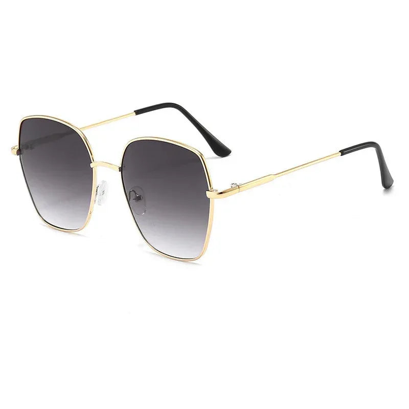 Gradual Full Frame Metal Anti Ultraviolet Sunglasses - Viexta