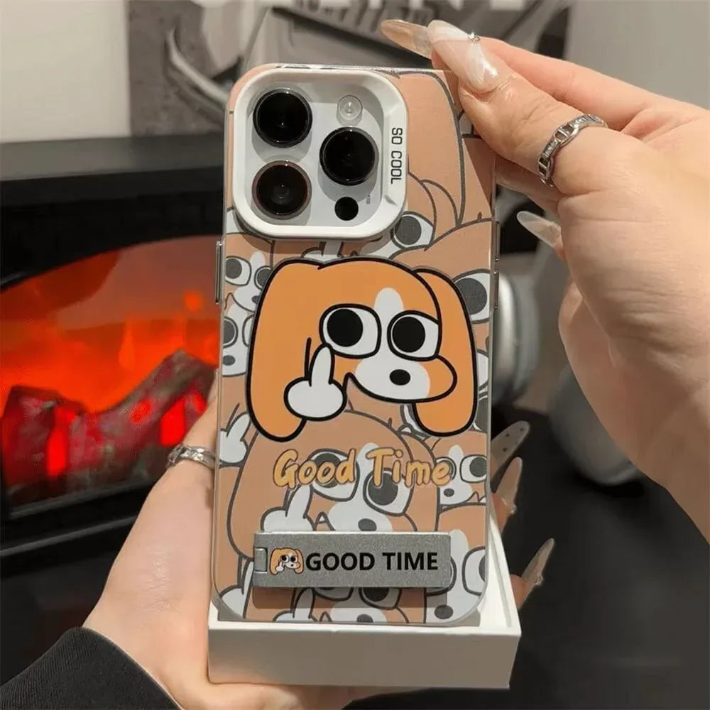 eccentric-personality-dog-pattern-iphone-case - Viexta