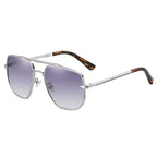 Men's Double Bridge Gradient Cut Sunglasses - Viexta