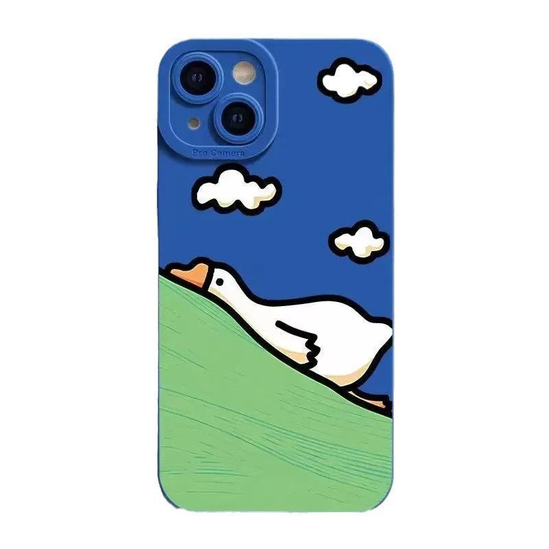Creative Cute Cartoon Duck Silicone iPhone Case