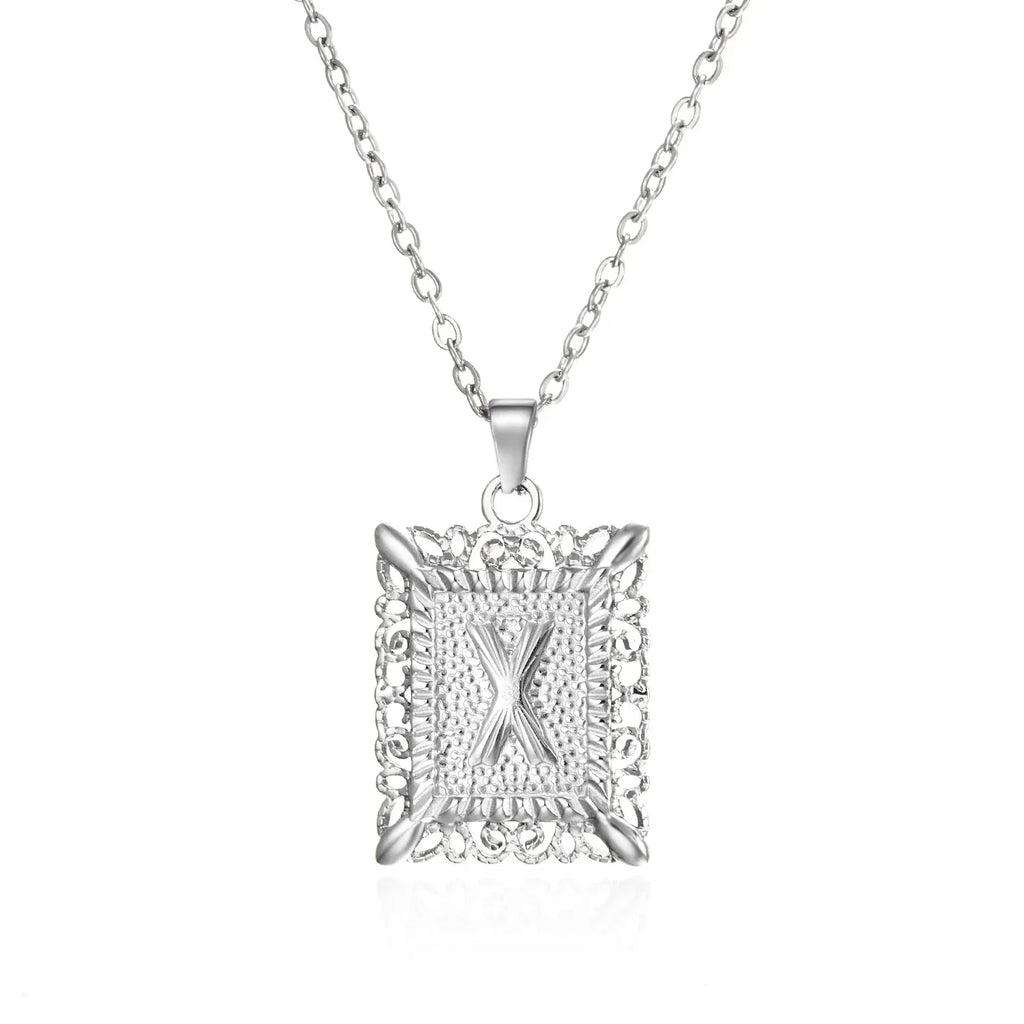 stainless-steel-initial-necklace - Viexta