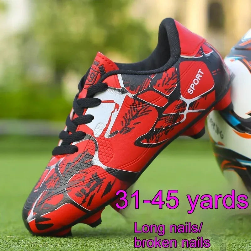Soccer Shoes Low-top Leather Surface Sneakers - Viexta