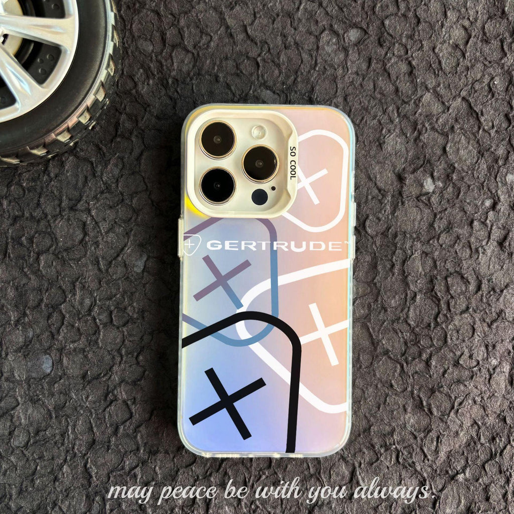 Color Silver Pattern Silicone iPhone Case - Viexta