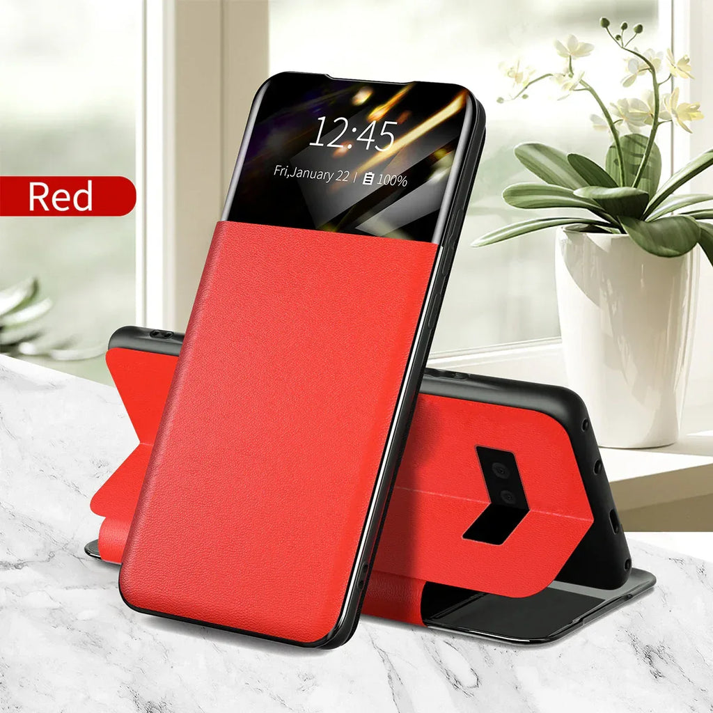 Pixel 6 Card Flip Protective Leather Case - Viexta