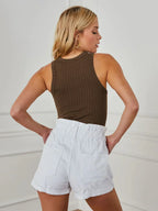 Casual Thread Fitted Top - Viexta