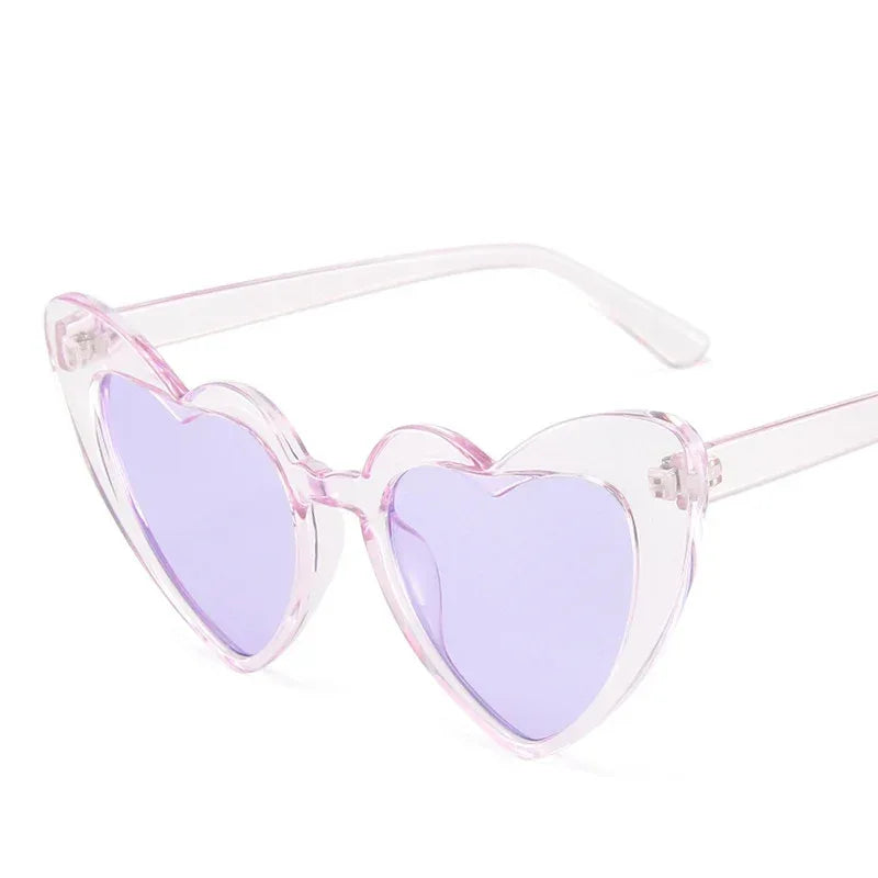 Large Frame Heart Statement Glasses - Viexta