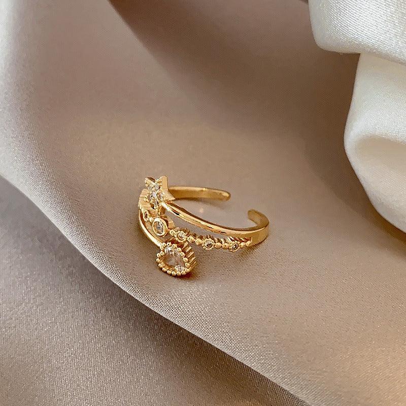 Double Layer Zircon Ring - Viexta