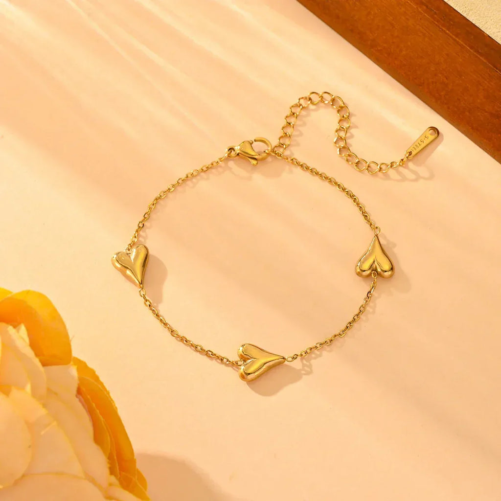 titanium-steel-heart-bracelet - Viexta