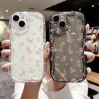 Cream Pattern Transparent iPhone Case - Viexta