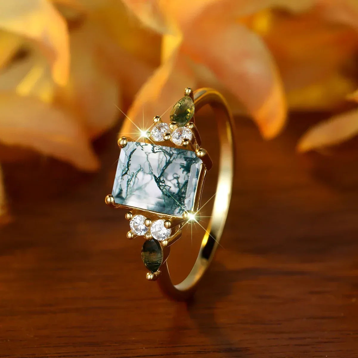 Geometric Edge Horse-eye Aquascaping Ring - Viexta