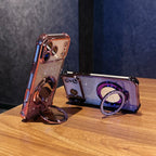 Glitter Mirror Magnetic Bracket iPhone Case