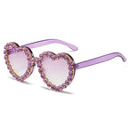 Peach Heart Sunglasses For Women - Viexta